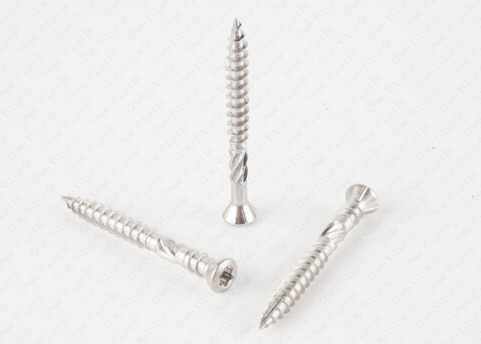 A2 A4 Stainless Steel Screws Trox Drive , Type 17 Decking Screws With Ribs Helix