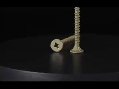 ПВХ винт для окон желтый цинк